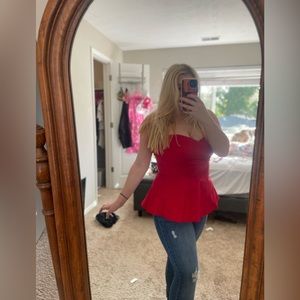 NY&CO Red Cupcake Top NWT